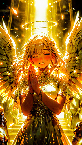 Sweet Smiling Angel Happy For You