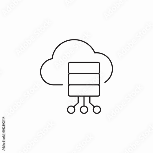 cloud computing icon sign vector