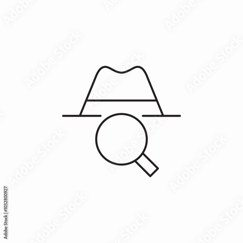 private search icon sign vector