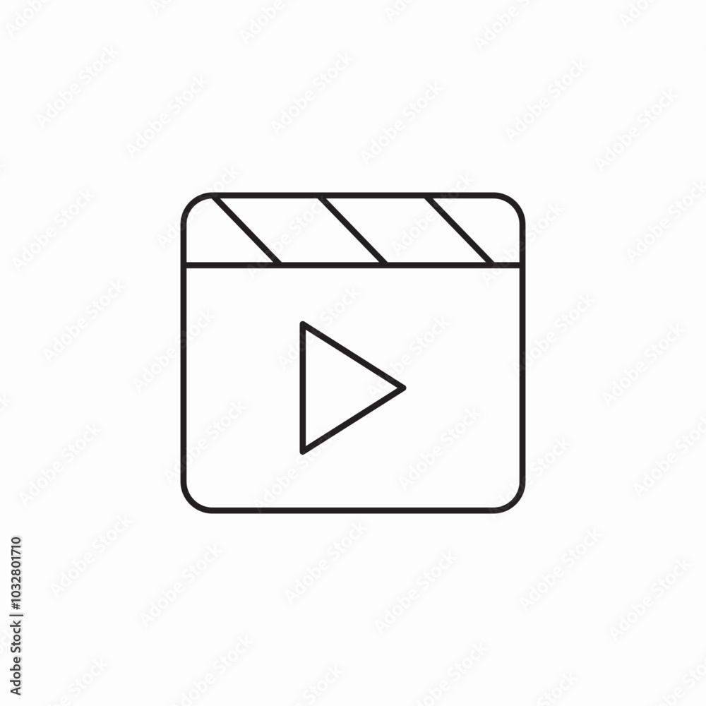 video player icon sign vector video player icon sign vector