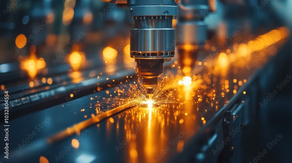 Automated robotic arms assembling products on a factory floor, symbolizing the cutting-edge technology driving the future of manufacturing