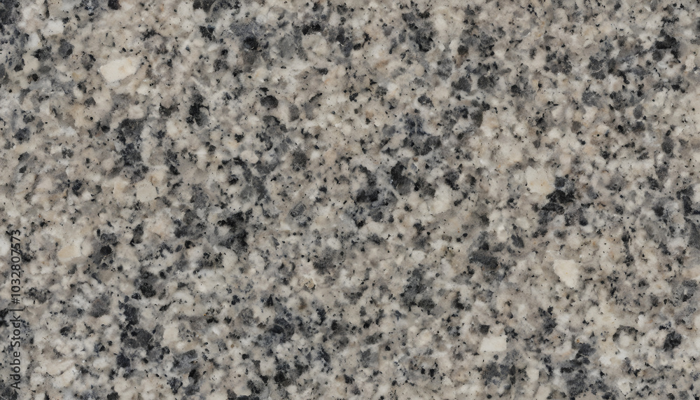 Granite stone texture with a speckled pattern in various shades of gray and black
Granite stone texture with a speckled pattern in various shades of gray and black