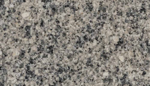 Granite stone texture with a speckled pattern in various shades of gray and black 