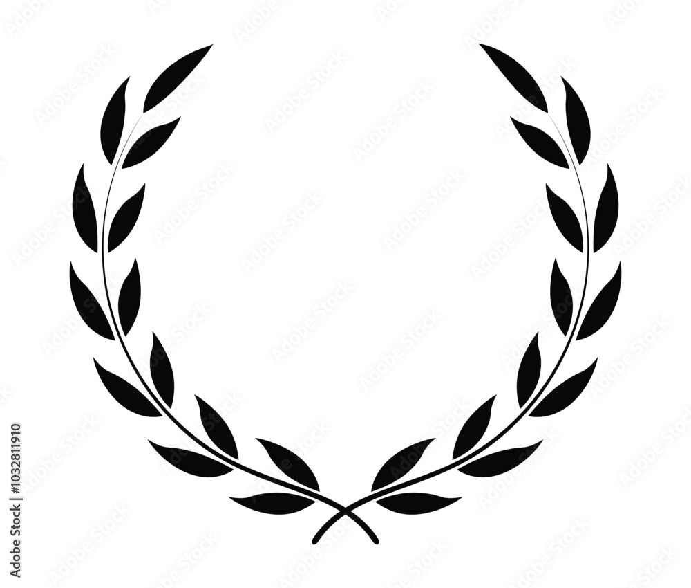 Leaf circular vector logo design Leaf circular vector logo design