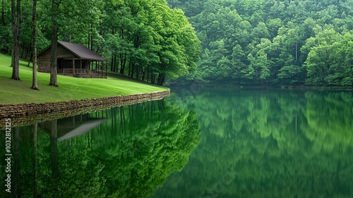 Secluded Cabin by the Lake.