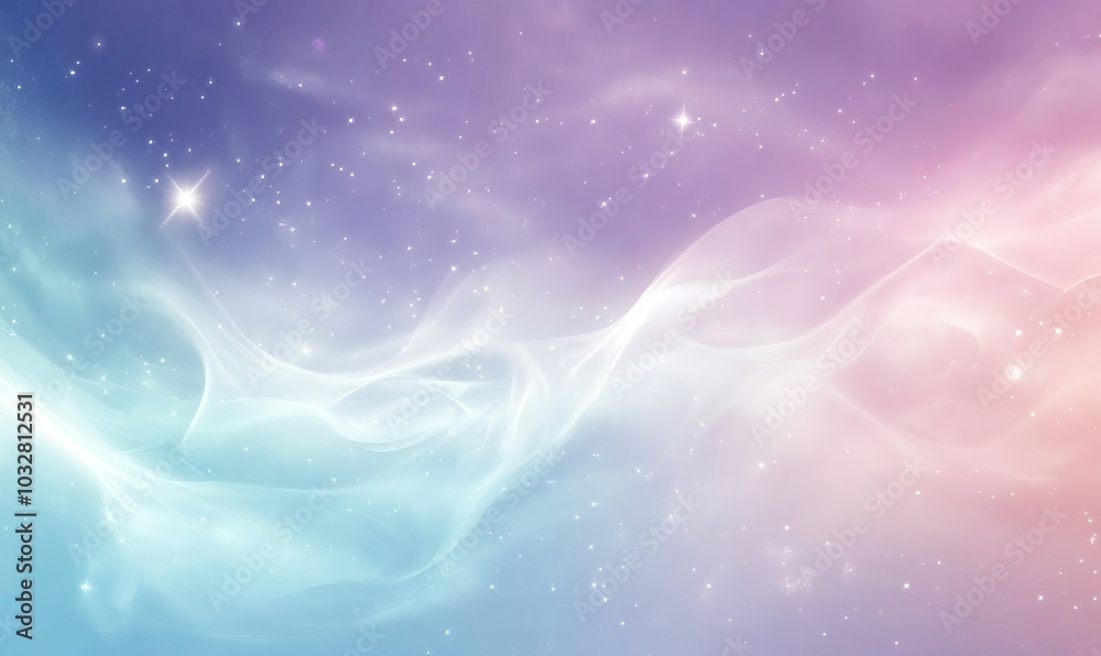 Abstract background with a dreamy celestial theme, featuring soft pastel colors and cosmic elements like stars and nebulae Abstract background with a dreamy celestial theme, featuring soft pastel colors and cosmic elements like stars and nebulae