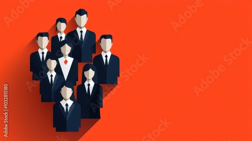 Business People Teamwork Collaboration Group Illustration