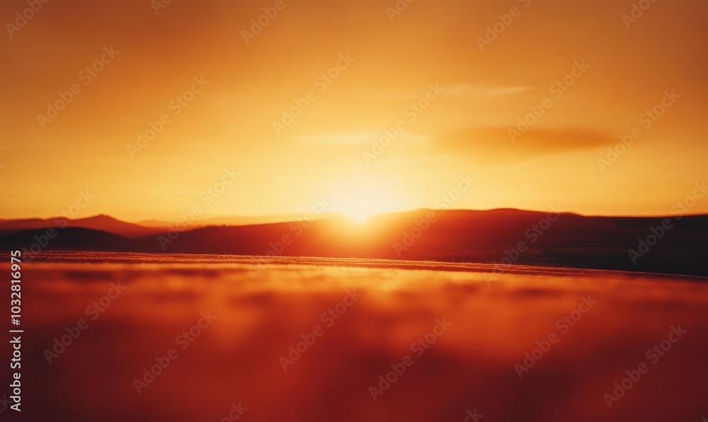 Abstract display of warm hues blending seamlessly across a flat surface during the sunset, capturing the essence of evening light Abstract display of warm hues blending seamlessly across a flat surface during the sunset, capturing the essence of evening light