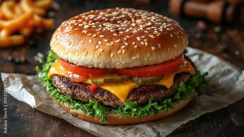 Vegan Burger Sign Prop in Soft Glowing Light: Cozy Food Photography Background Vegan Burger Sign Prop in Soft Glowing Light: Cozy Food Photography Background