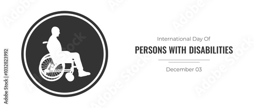 World Disability Day.International Day of  Persons with Disabilities.Vector illustration.