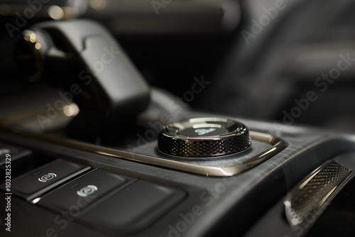 Wallpaper Mural Macro shot of a car gear lever an essential auto part Torontodigital.ca