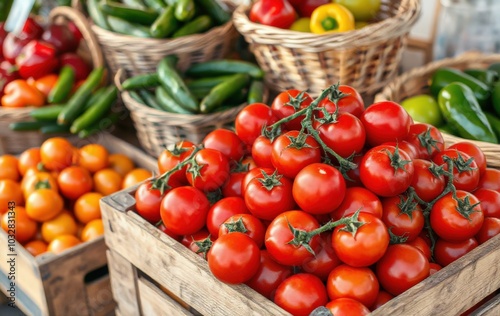 Farm Fresh Tomatoes on Display