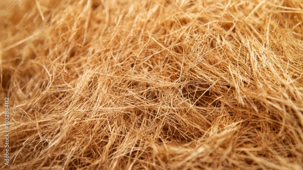 Extreme Macro Shot of Textured Coconut Husk Showing Rich Brown Color and Fine Fibers Detail Extreme Macro Shot of Textured Coconut Husk Showing Rich Brown Color and Fine Fibers Detail