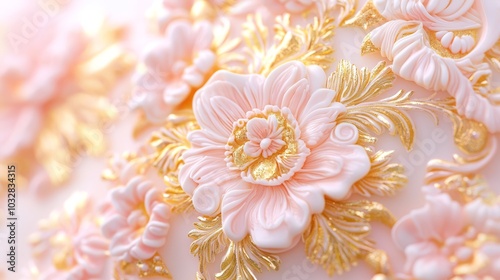 Exquisite Frosted Cookie with Vibrant Colors and Intricate Designs - Close-up Shot Highlighting Ultra-Detailed Icing Decoration