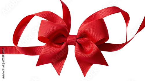 red ribbon bow transparent PNG
