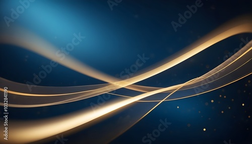 abstract Elegant blue-white-purple background with golden lines decoration