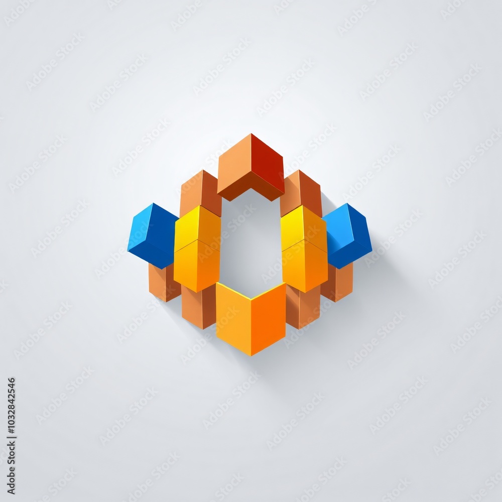 Colorful geometric shapes arranged in a creative pattern on a light background showcasing design elements and spatial arrangement Colorful geometric shapes arranged in a creative pattern on a light background showcasing design elements and spatial arrangement