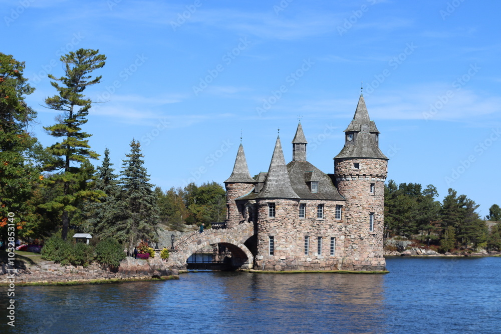 Fototapeta premium Boathouse, Boldt Castle, Alexandria Bay, New York