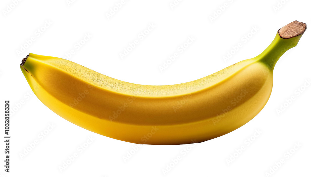 Closeup of Banana Isolated on White Background, High-Quality Fresh Fruit Image for Stock Use Closeup of Banana Isolated on White Background, High-Quality Fresh Fruit Image for Stock Use