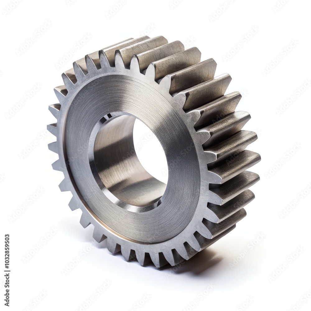 Mild steel gear part designed for standard harvesters in agricultural machinery. Generative AI Mild steel gear part designed for standard harvesters in agricultural machinery. Generative AI