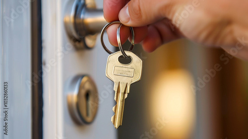 keys to a new home, real estate, buying a house, firt property concept photo