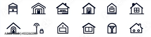 The best home line icons collection available today. There is a collection of secure, technology, internet, controller icons, as well as UI icon sets. There is a thin outline icons pack. Modern