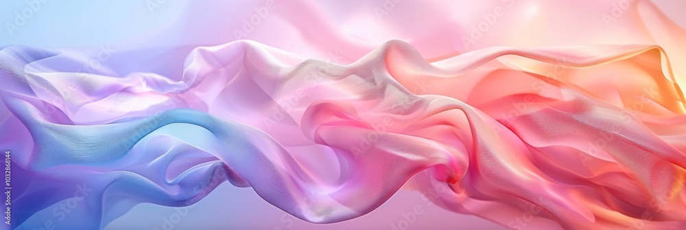 Flowing fabric texture in soft pink, blue, and purple tones. Flowing fabric texture in soft pink, blue, and purple tones.