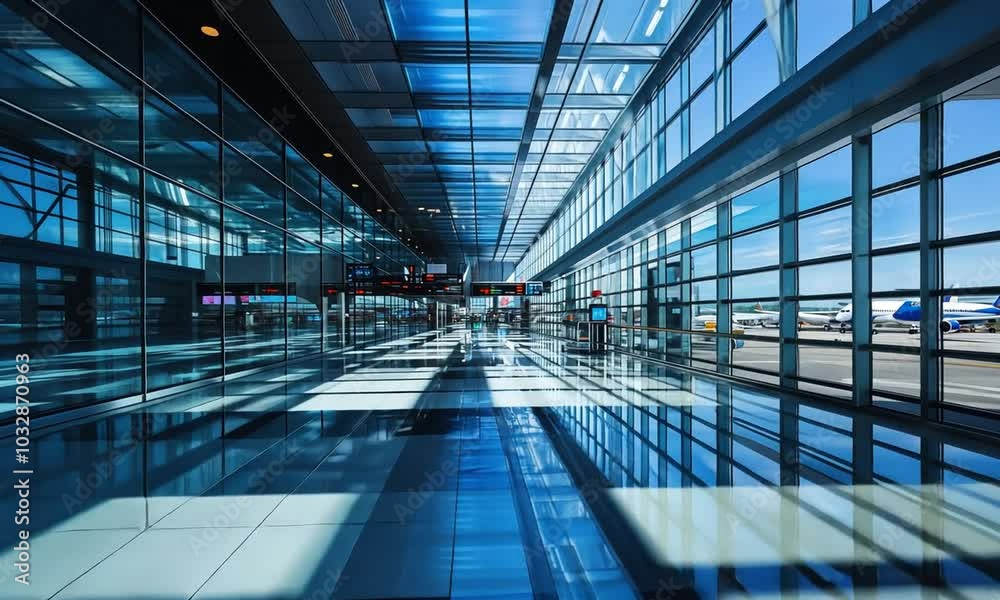Modern Airport Terminal Interior Modern Airport Terminal Interior