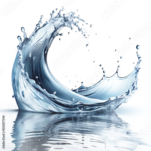 water wave splashing isolated on Transprant PNG liquid splash blue water splash splashes photo