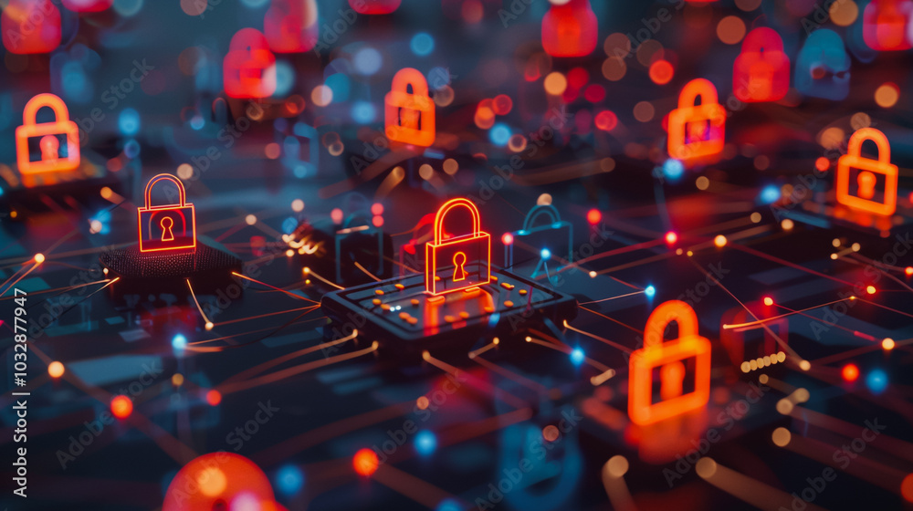abstract innovative cyber security network, using interconnected nodes to represent partnerships abstract innovative cyber security network, using interconnected nodes to represent partnerships