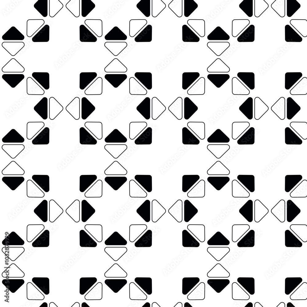 Abstract geometric pattern with crosses, stripes, lines. Seamless vector background. White and black ornament. Modern reticulated graphic design. Abstract geometric pattern with crosses, stripes, lines. Seamless vector background. White and black ornament. Modern reticulated graphic design.