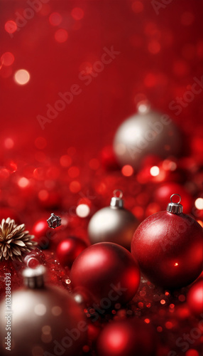 Red Christmas background. Wallpaper for your smartphone screen