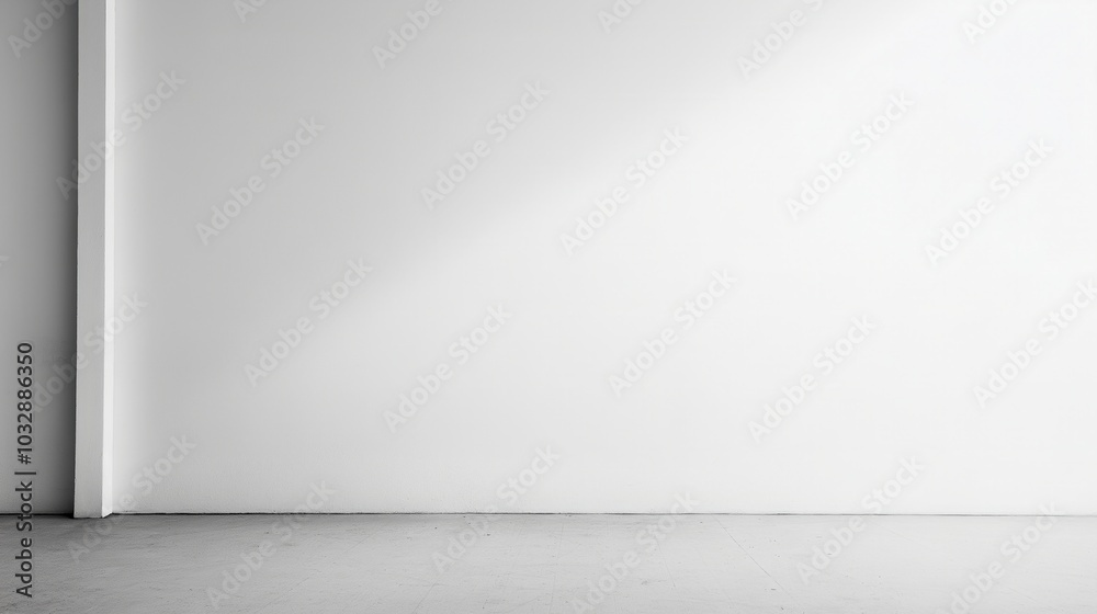 empty studio interior, white floor with concrete floor. empty studio interior, white floor with concrete floor.