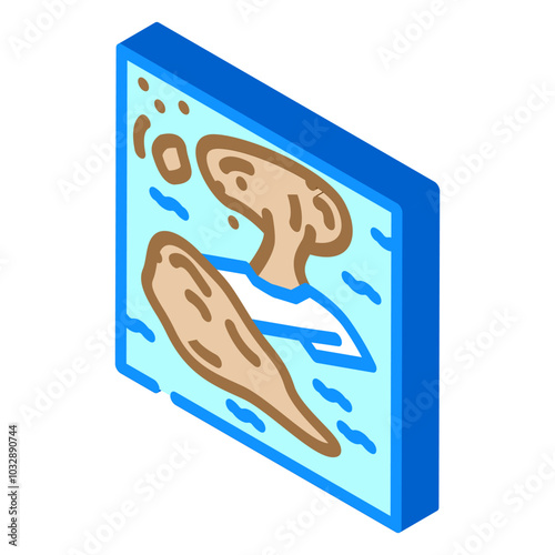 spill oil industry isometric icon vector. spill oil industry sign. isolated symbol illustration