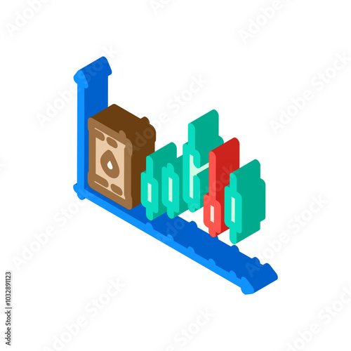 trading oil industry isometric icon vector. trading oil industry sign. isolated symbol illustration