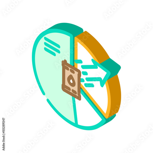 export oil industry isometric icon vector. export oil industry sign. isolated symbol illustration