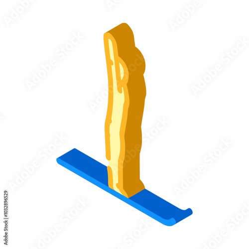 mountain pose tadasana yoga isometric icon vector. mountain pose tadasana yoga sign. isolated symbol illustration