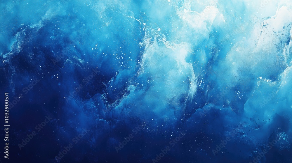 Obraz premium Blue Gradient Backdrop Colorful Vibrant Bright Textured Background Modern Wallpaper with Copy Space Minimalist Abstract Art