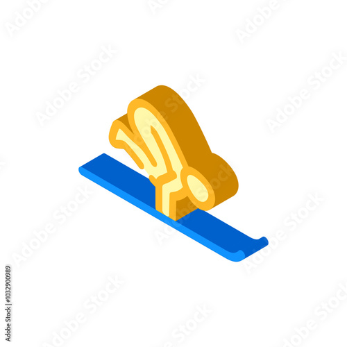 crow pose bakasana yoga isometric icon vector. crow pose bakasana yoga sign. isolated symbol illustration
