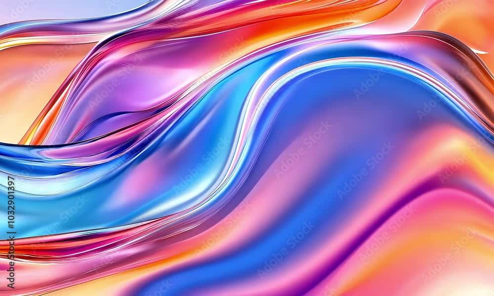 A vibrant abstract composition featuring flowing waves of color, blending hues of blue, pink, and orange for a dynamic visual effect. A vibrant abstract composition featuring flowing waves of color, blending hues of blue, pink, and orange for a dynamic visual effect.
