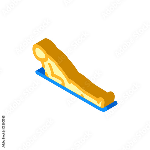 fish pose matsyasana yoga isometric icon vector. fish pose matsyasana yoga sign. isolated symbol illustration