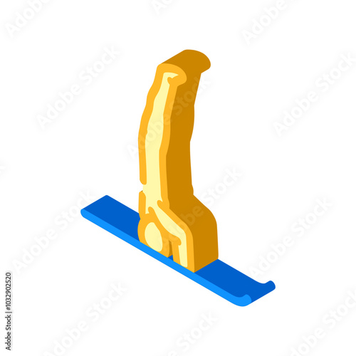 headstand sirsasana yoga isometric icon vector. headstand sirsasana yoga sign. isolated symbol illustration