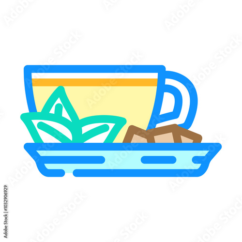 herbal tea ayurveda color icon vector. herbal tea ayurveda sign. isolated symbol illustration