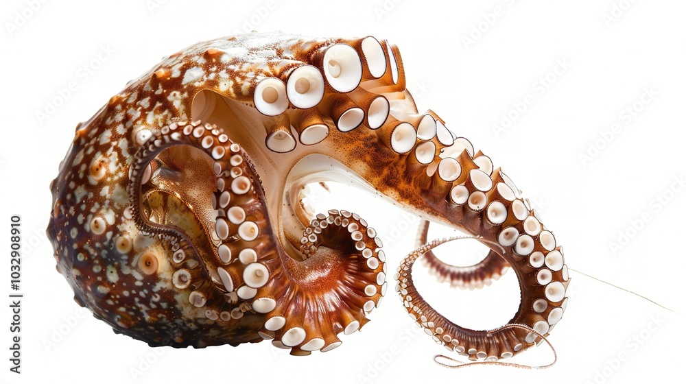 Marine Animal on White Background - a captivating and unique visual. The marine creature on a pure white backdrop creates an enchanting and distinct scene Marine Animal on White Background - a captivating and unique visual. The marine creature on a pure white backdrop creates an enchanting and distinct scene