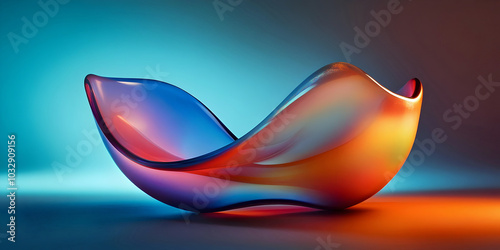 Fototapeta Naklejka Na Ścianę i Meble -  abstract 3d shapes background, ai generated.	