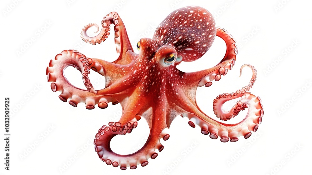 Marine Animal on White Background - a captivating and unique visual. The marine creature on a pure white backdrop creates an enchanting and distinct scene Marine Animal on White Background - a captivating and unique visual. The marine creature on a pure white backdrop creates an enchanting and distinct scene