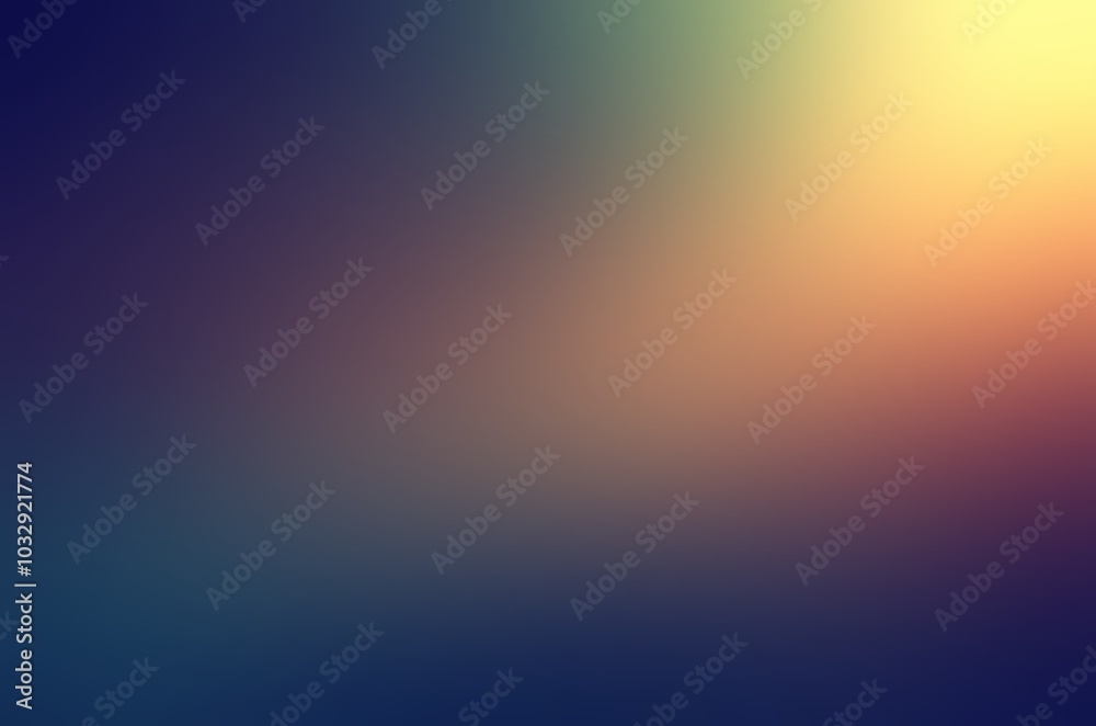 Soft ray of yellow light on dark blue blur background. Soft ray of yellow light on dark blue blur background.
