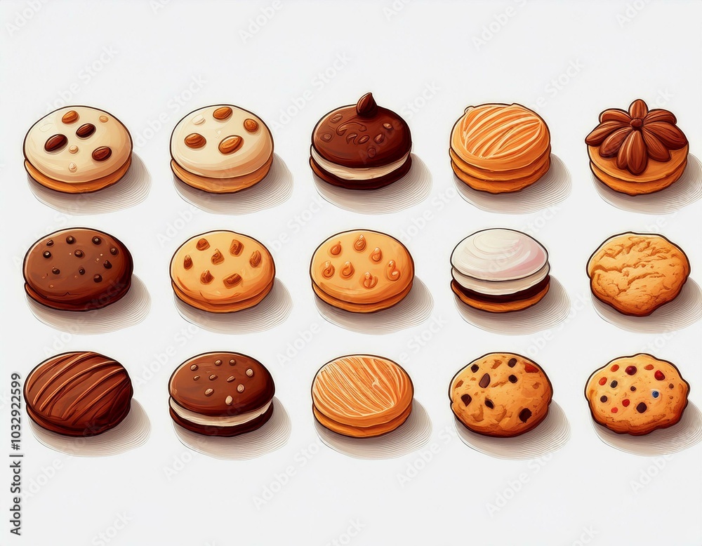 Fototapeta premium クッキー イラスト