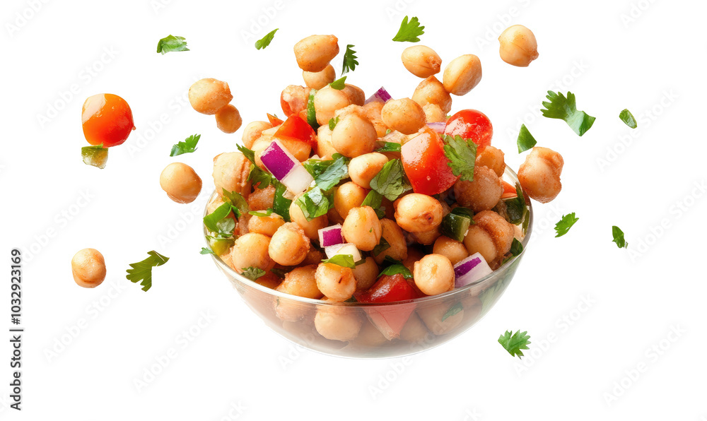 Chana chaat on transparent background
Chana chaat on transparent background