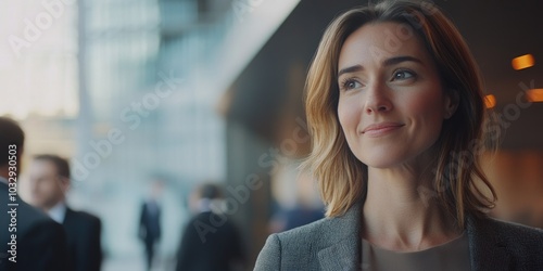 Professional Woman in Business Suit photo